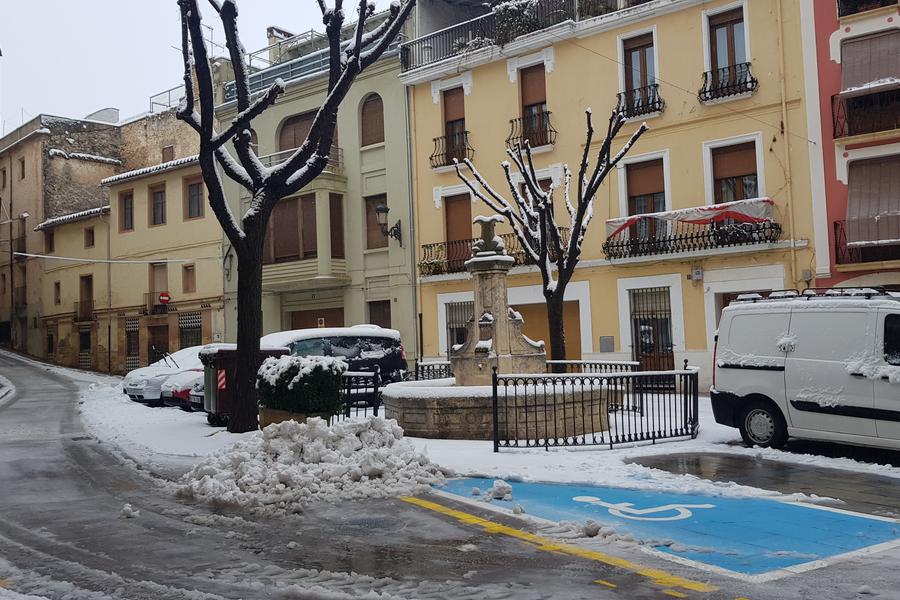 Nieve en Bocairent. Filomena