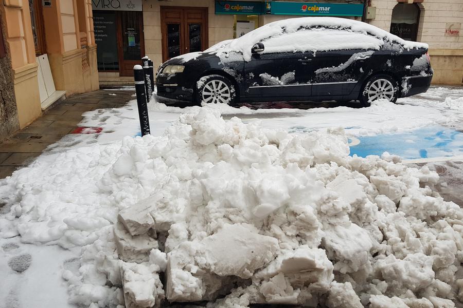 Nieve en Bocairent. Filomena