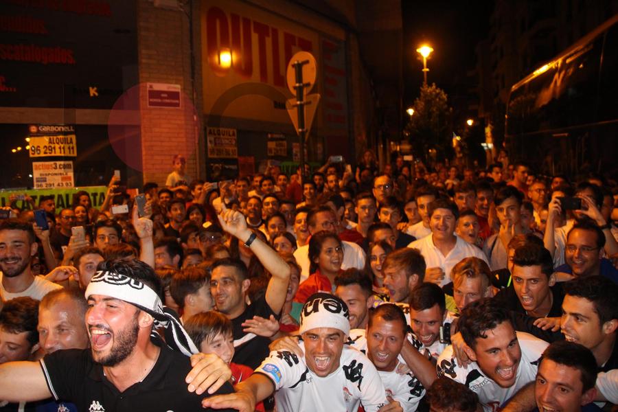 Celebració de l'ascens de l'Ontinyent CF