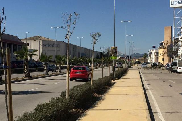 Plantan 118 árboles y 800 arbustos en la avenida del Textil