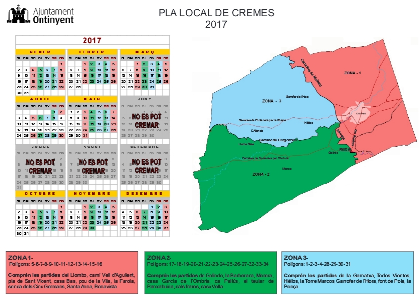 Calendario de cremes Ontinyent