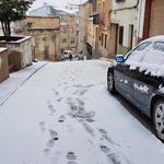 La nieve tiñe de blanco todo Bocairent