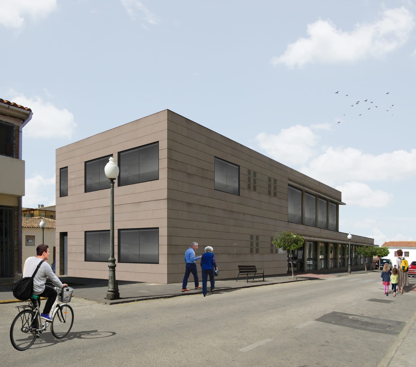 Imagen de la futura ampliación del C. Salud de Bocairent