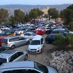 Sant Esteve, ple de visitants per observar l'eclipsi lunar