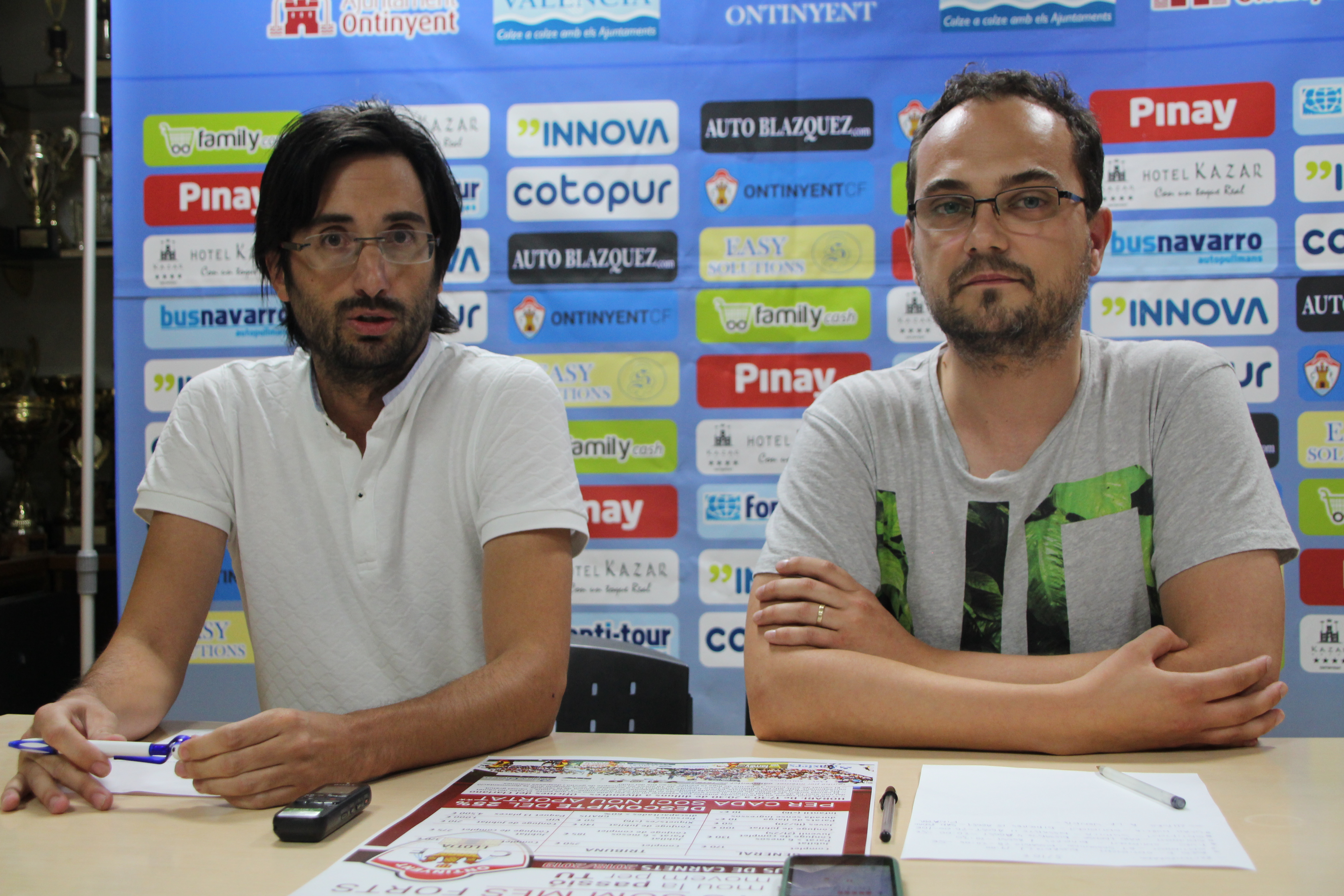 Iván Córdoba y Toni Tortosa
