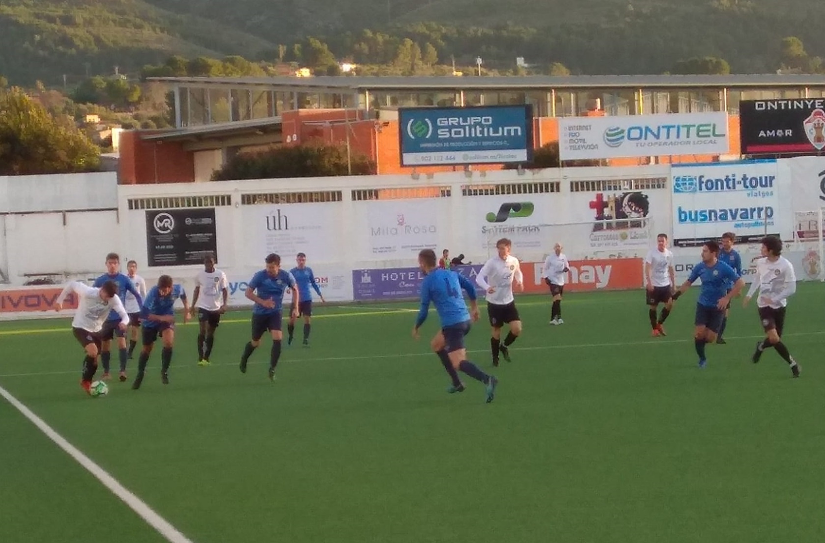 Imagen del CD Ontinyent en el partido frente al Esides Caramanchel
