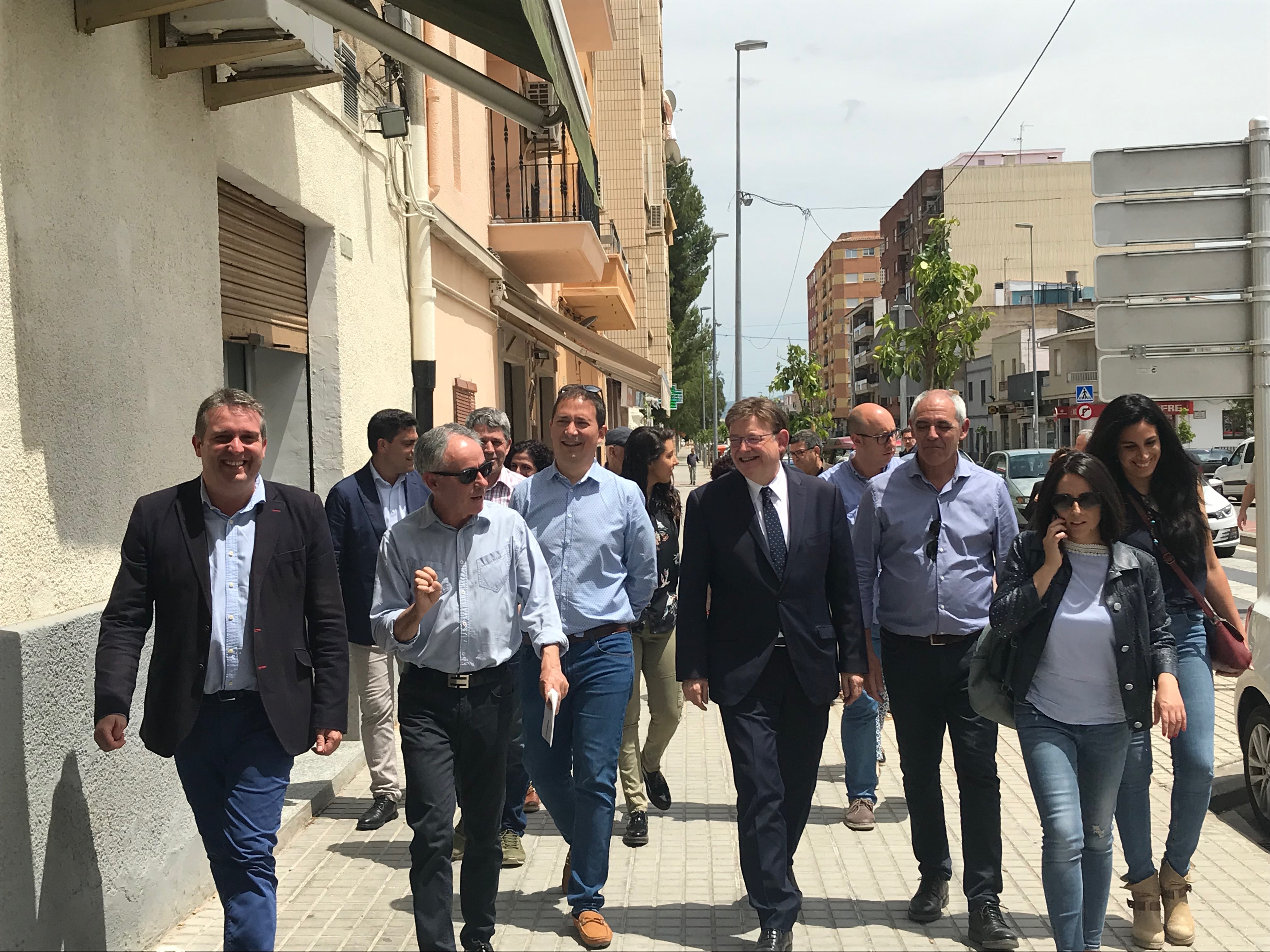 Ximo Puig, en Aielo de Malferit