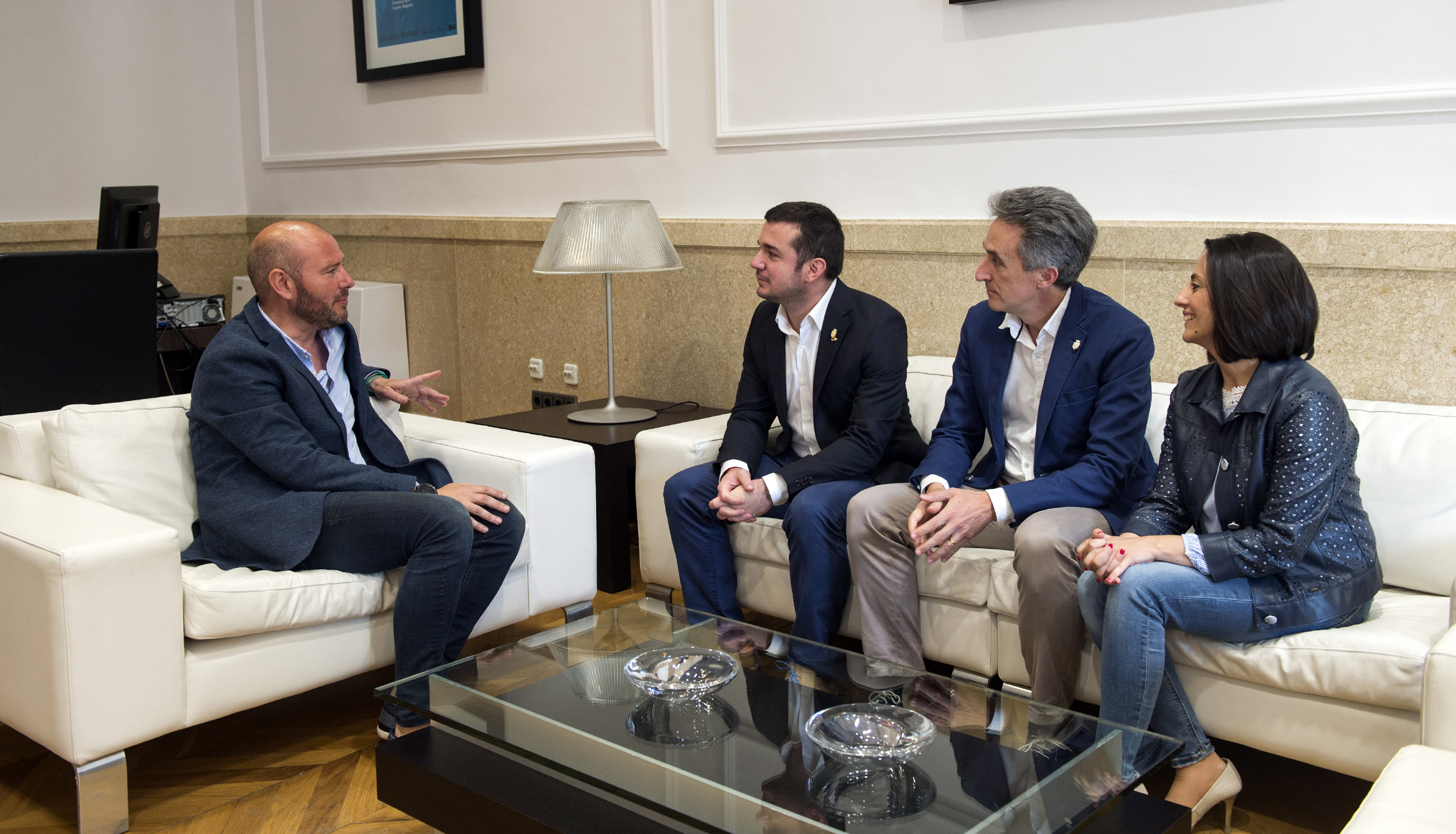 Rebeca Torró, Javier Ureña, Vicente Pla y Toni Pastor