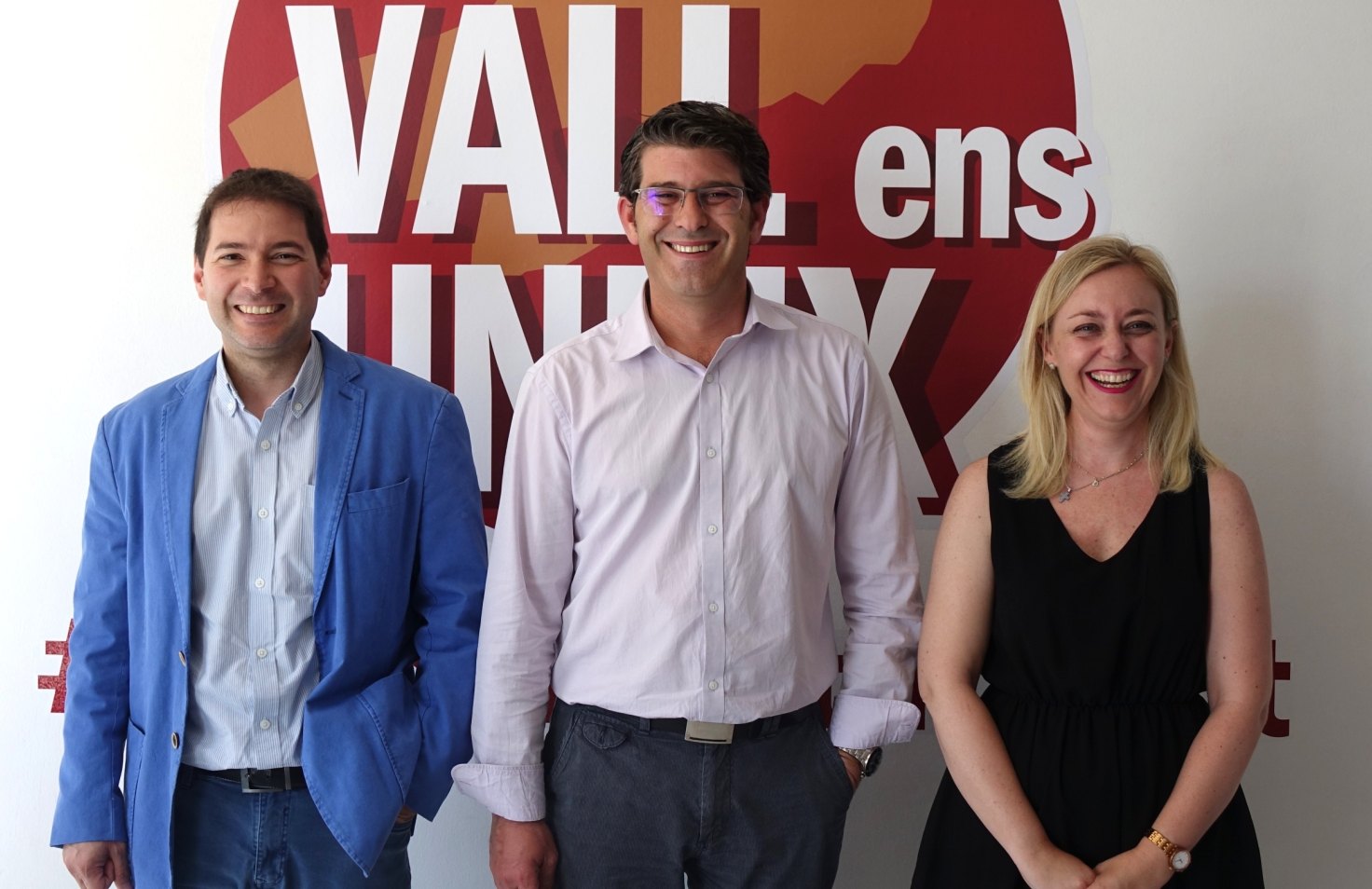 Joan Sanchis, Jorge Rodríguez i Natalia Enguix