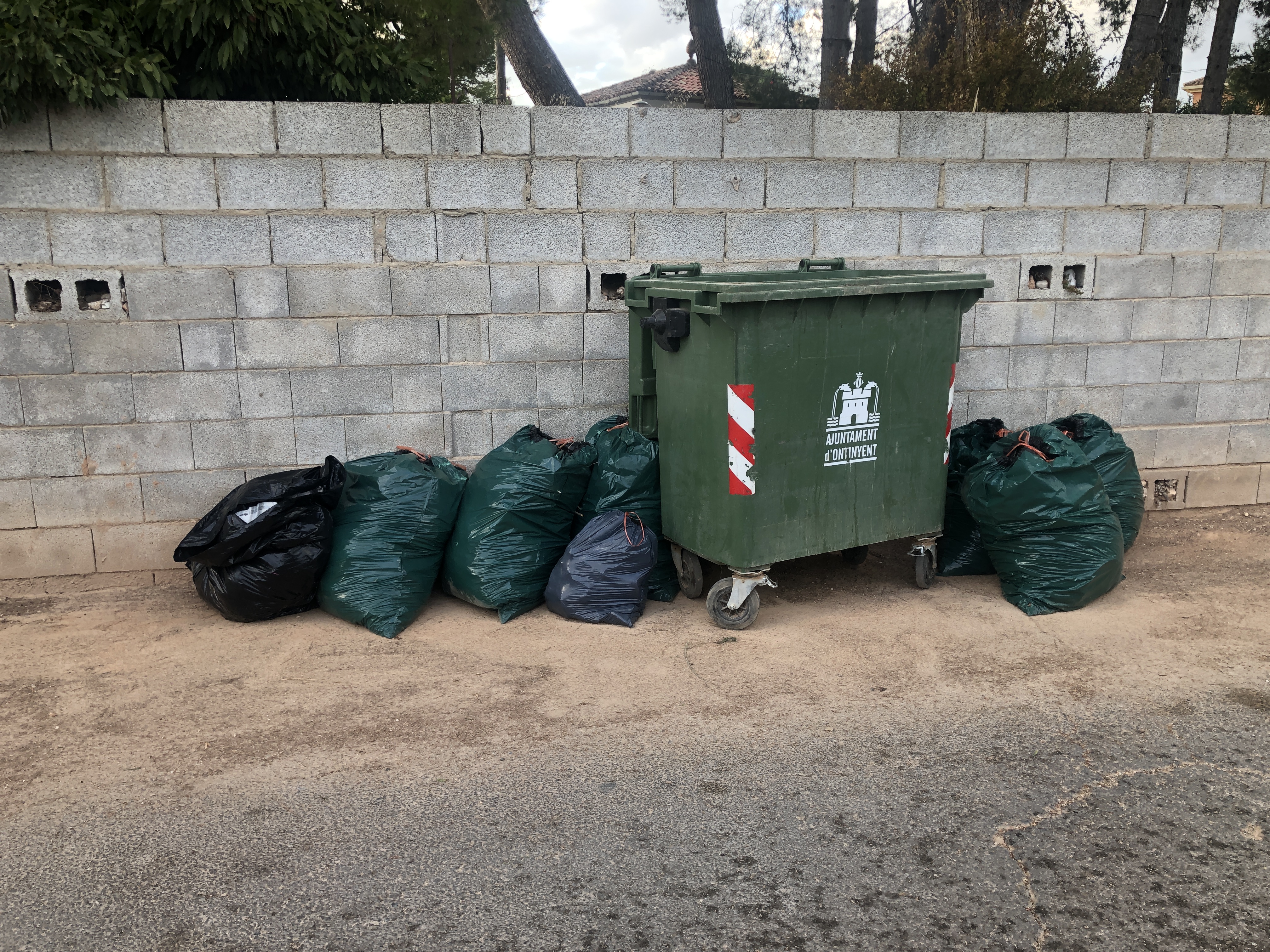 Un contenedor en Ontinyent
