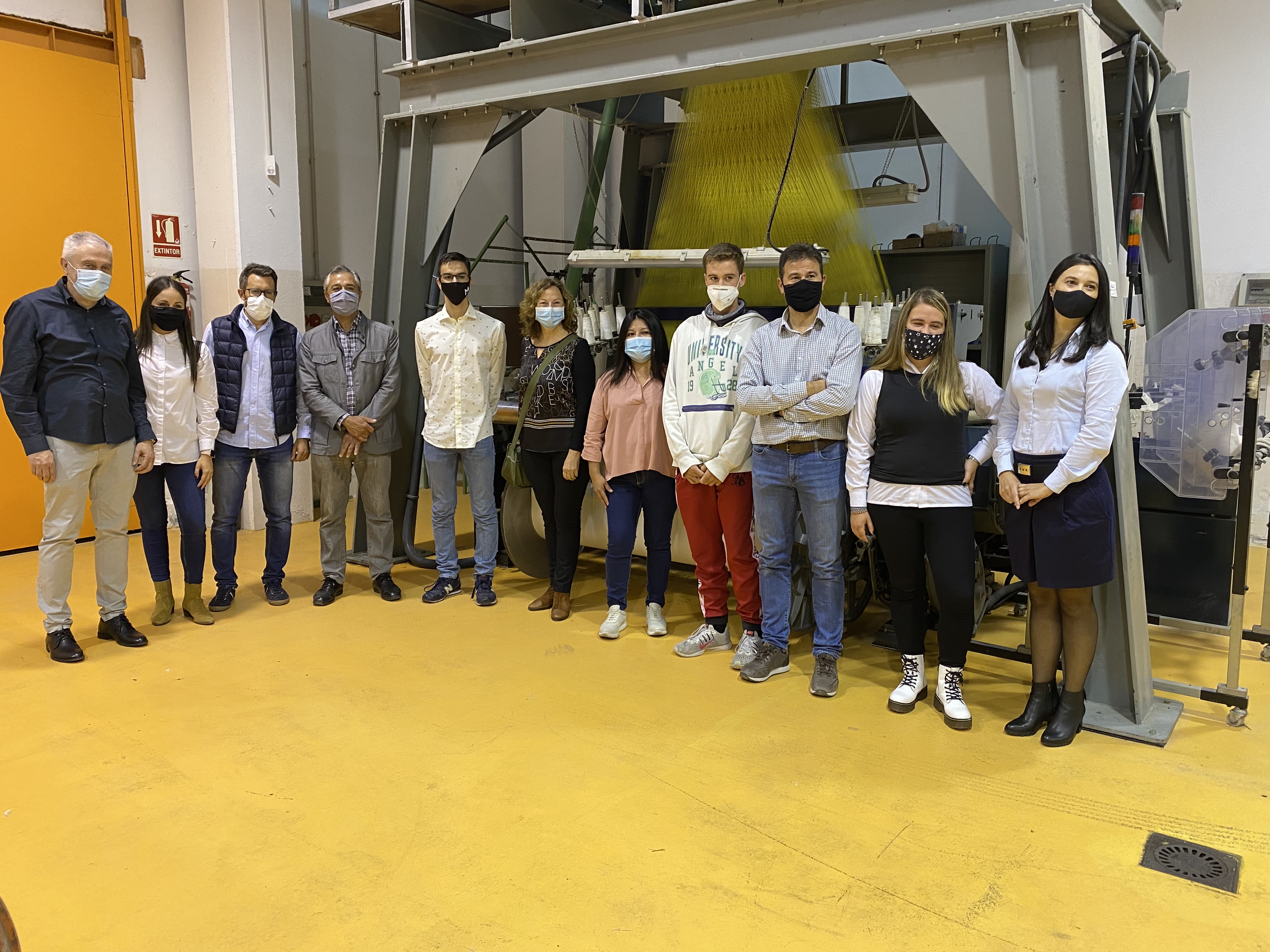 Alumnos de la FP textil