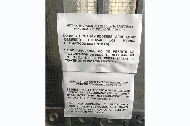 Els jutjats d'Ontinyent limiten l'accés a dependències judicials