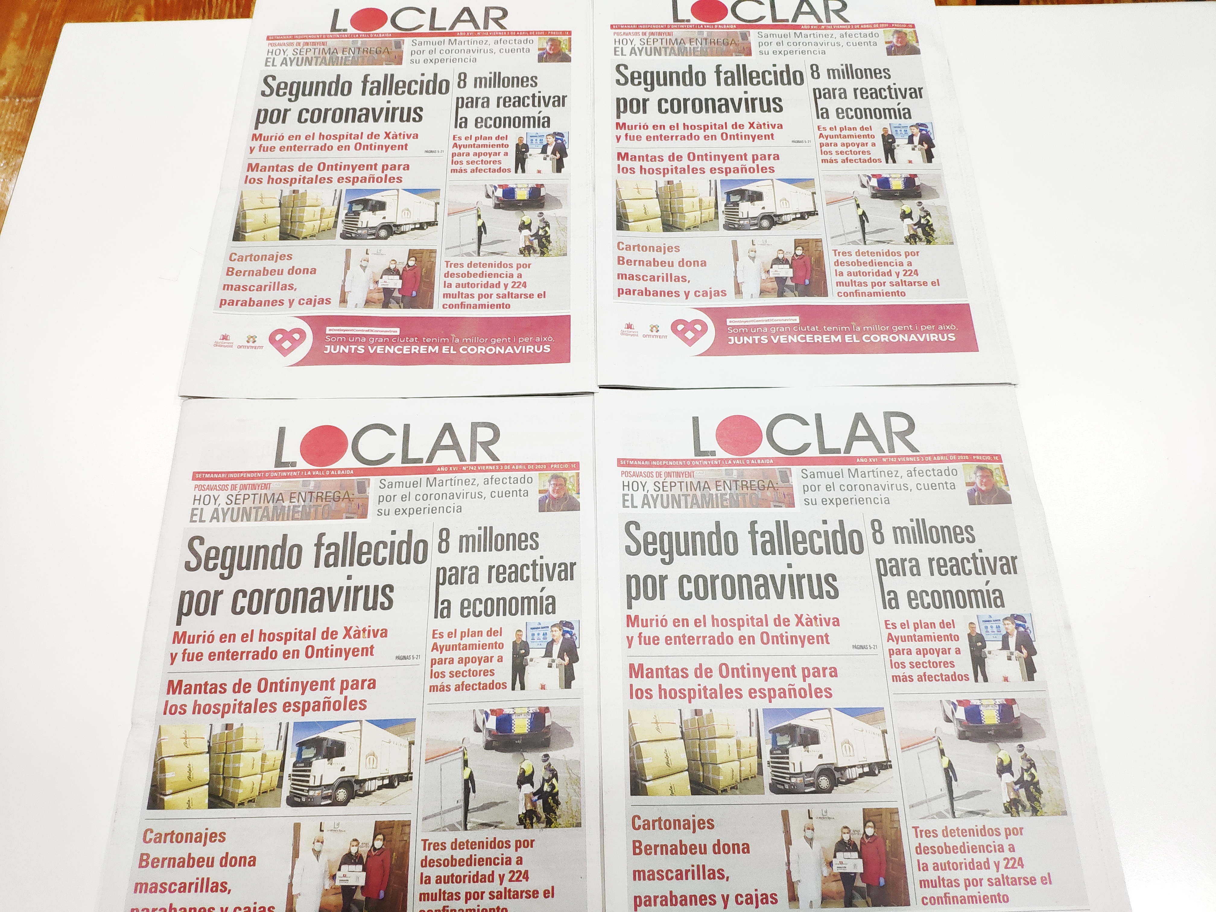 Foto dels periòdics de la passada setmana