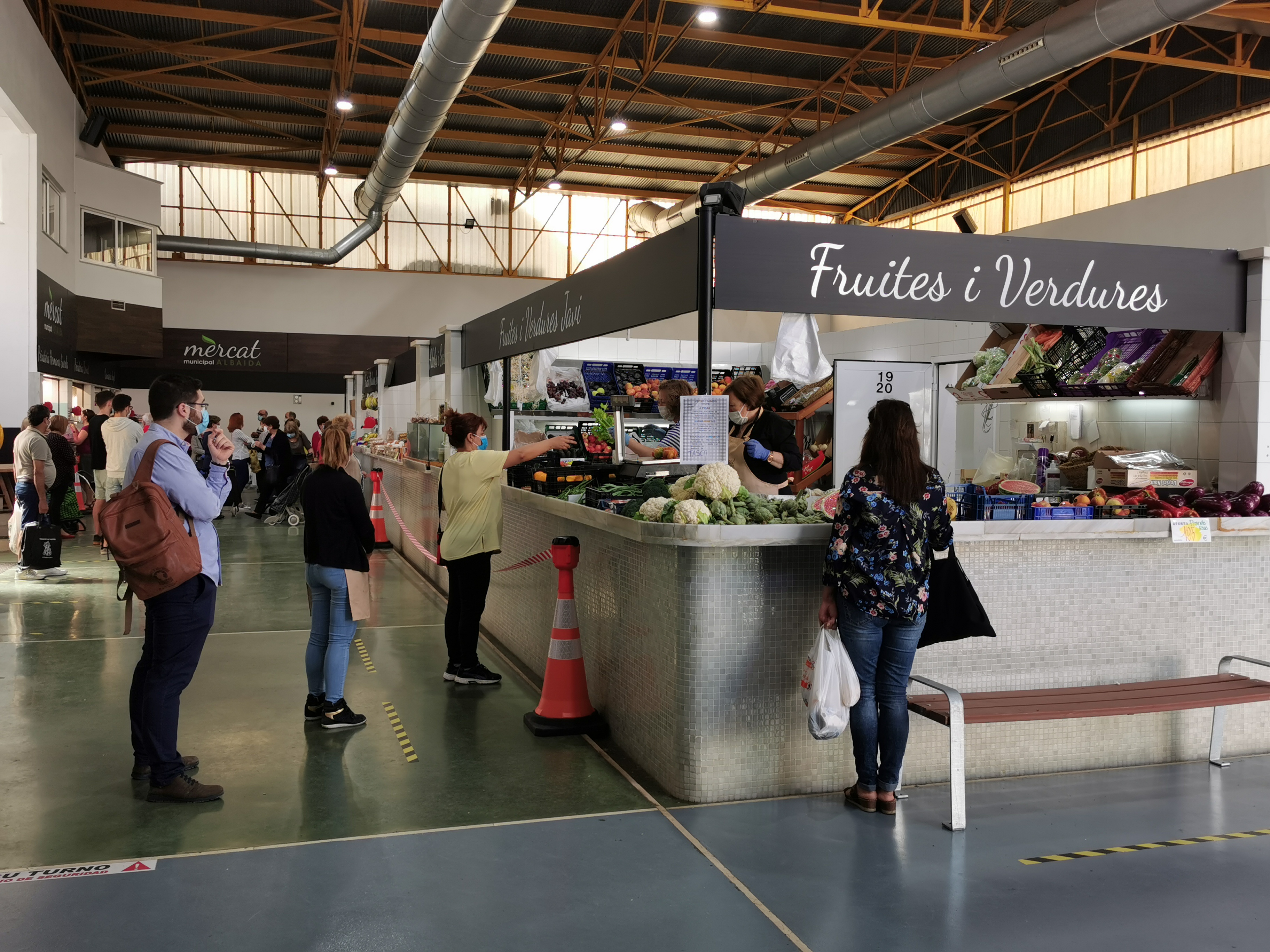 Fotografía del mercado de Albaida