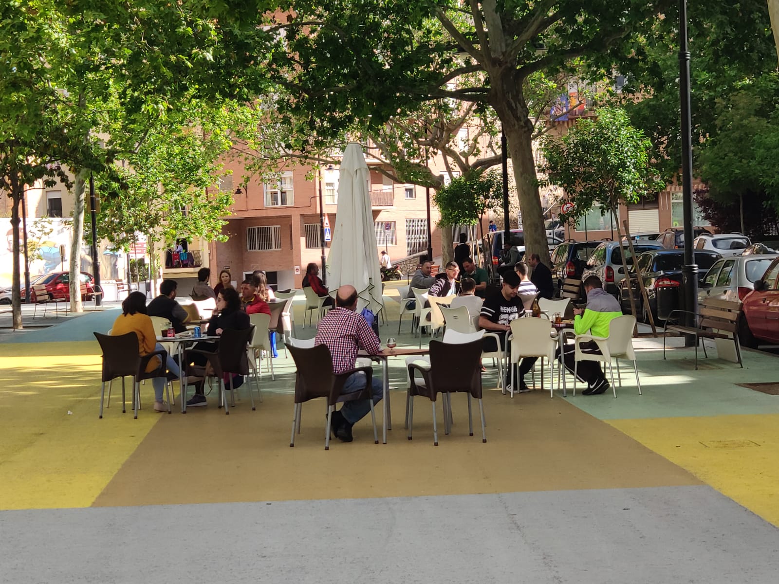 Foto de la terrassa del Bar Atenea
