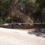 Tanquen els accesos al Pou Clar de Galindo i la carretera per seguretat