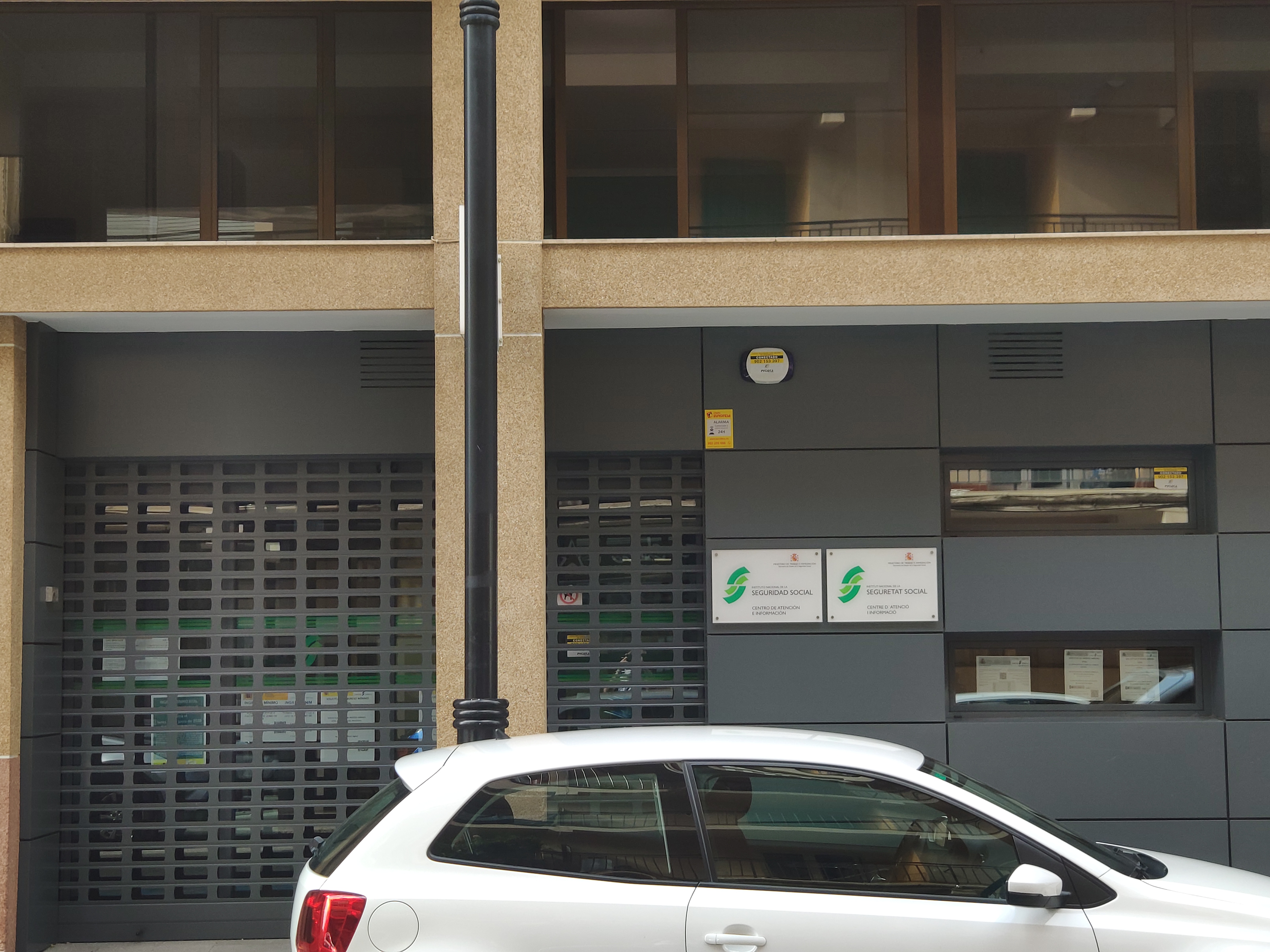 Les oficines de la Seguretat Social d'Ontinyent tancades