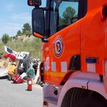Accidente en la CV-660 entre Fontanars y la Font de la Figuera