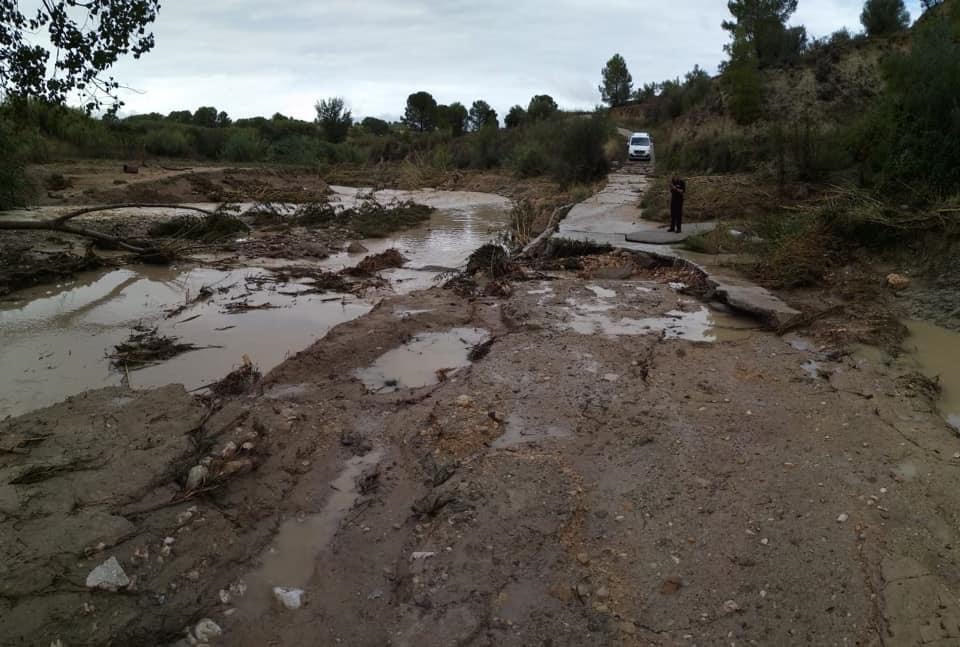 Imagen de los desperfectos de la DANA en Montaverner