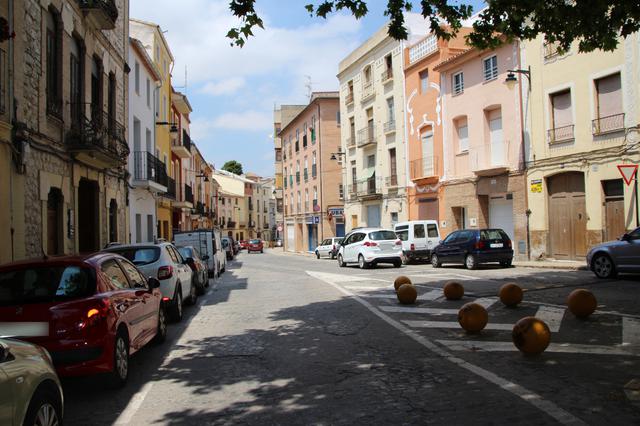  Ferit un jove en un accident de moto al carrer Sant Antoni d'Ontinyent