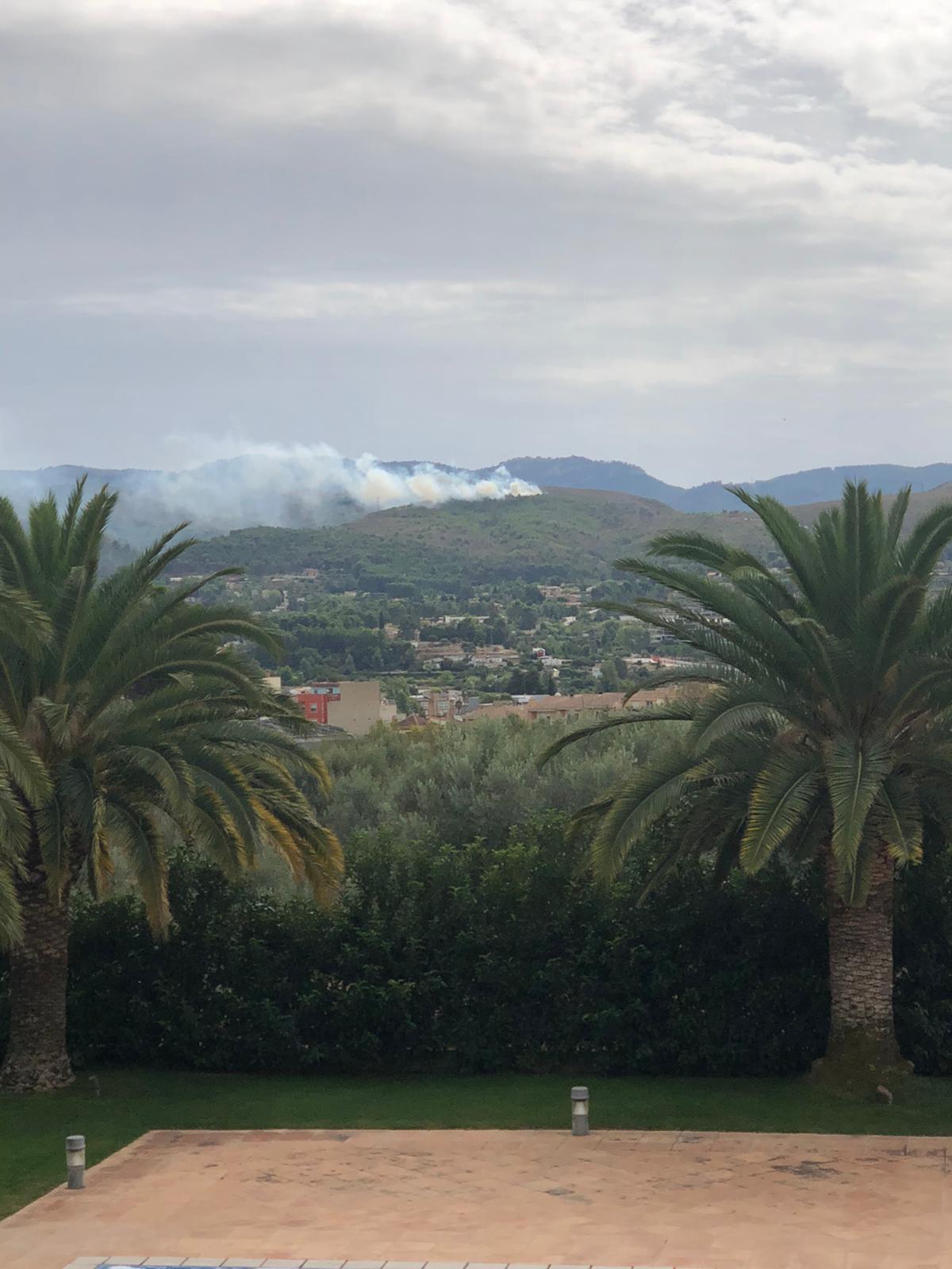 Imatge del fum en el Torrater