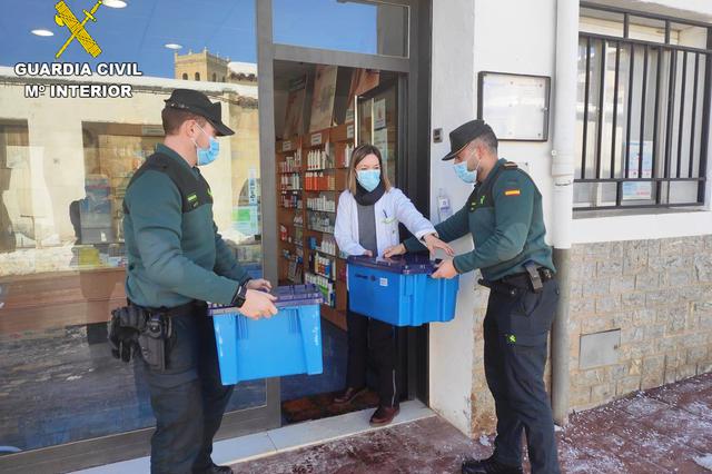 La Guardia Civil realiza más de 200 de servicios durante el temporal