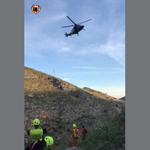 Rescaten del Barranc dels Tarongers a un home amb símptomes d’infart