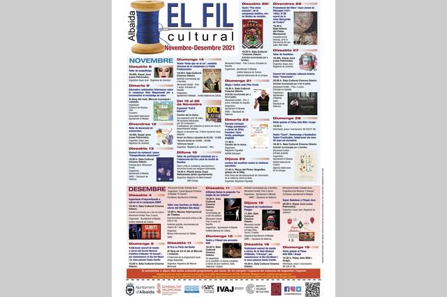 Albaida presenta el ‘Fil Cultural’ de noviembre y diciembre