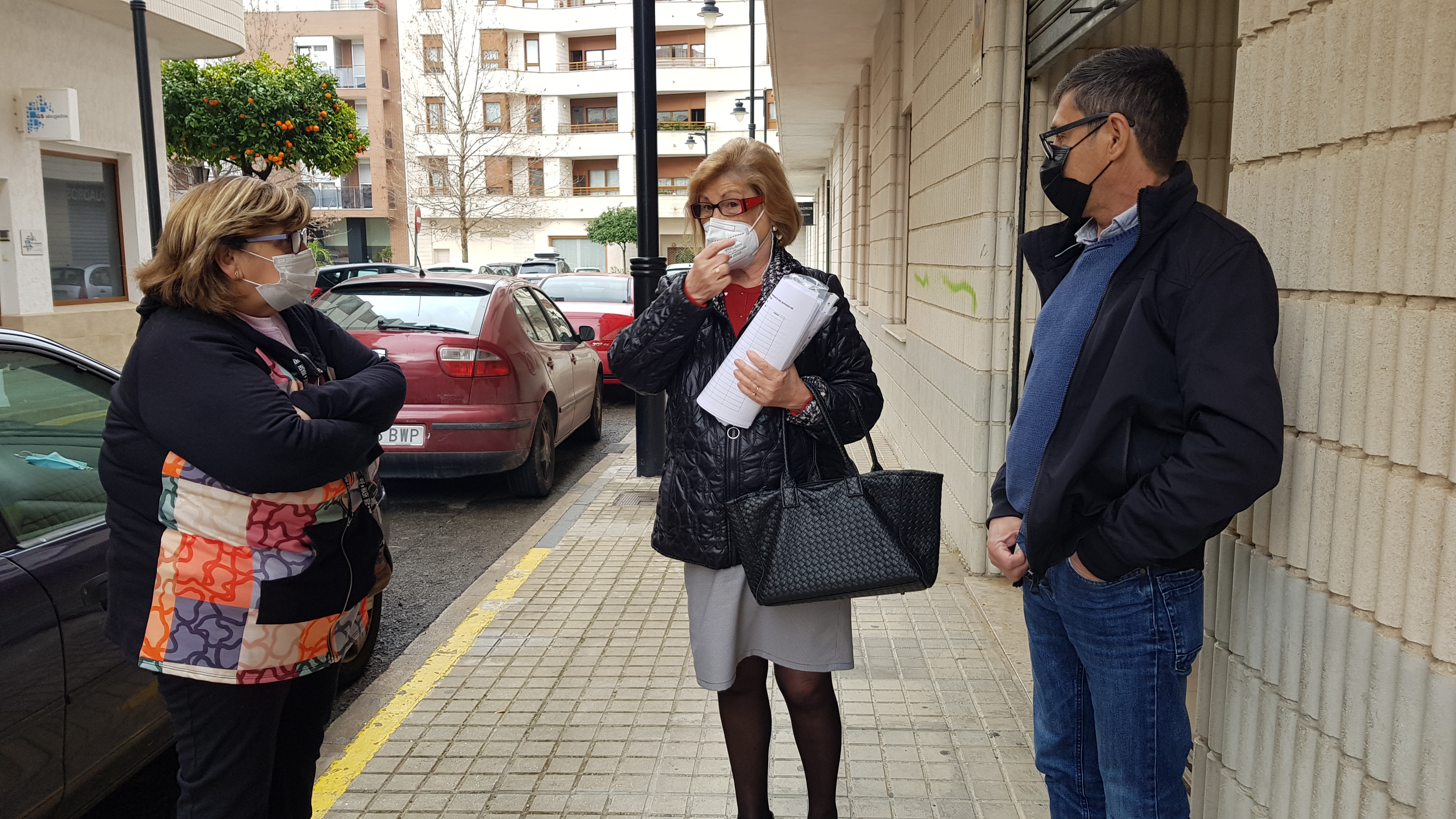 Mari Carmen Castelló, Fina Bernabeu y Manuel Graciano