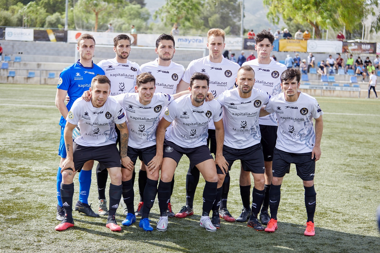 XI del CD Ontinyent en el partido frente al CD Contestano