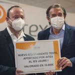 AITEX lliura 20.000€ en nou equipament tèxtil per a fomentar la formació 