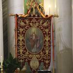 El guión de San Blas, de Bocairent, incluido en la exposición "Sorolla. Tormento y devoción"