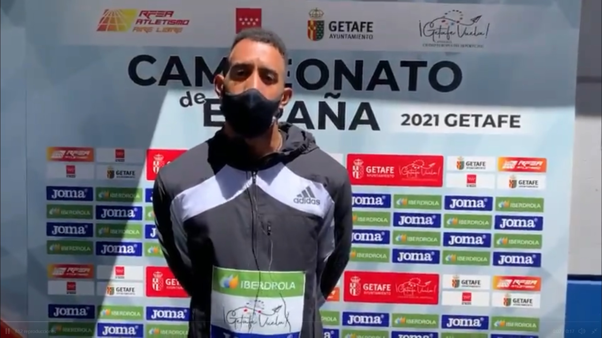 Orlando Ortega en la entrevista tras conseguir el oro