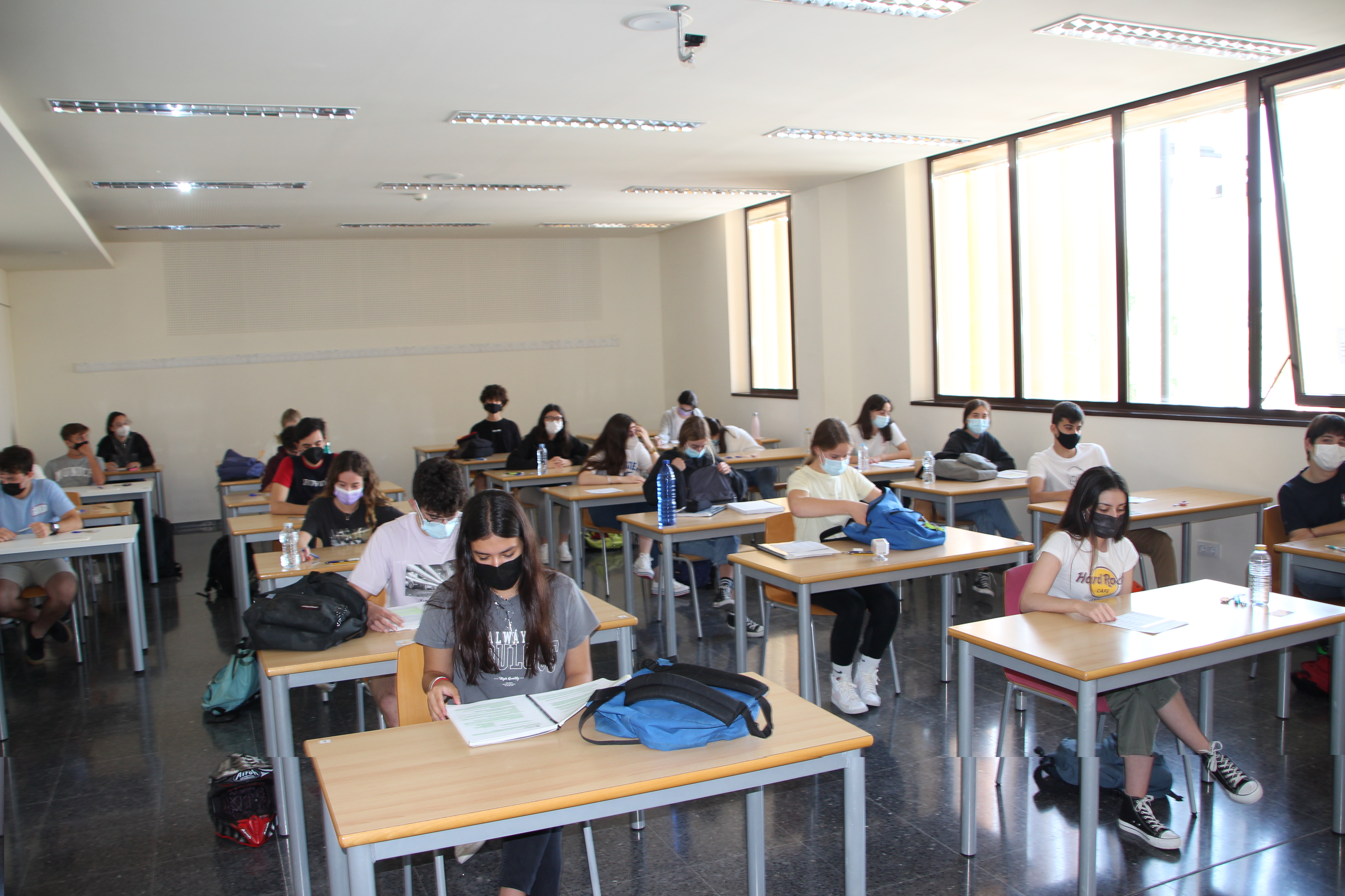 Momentos antes de empezar la PAU