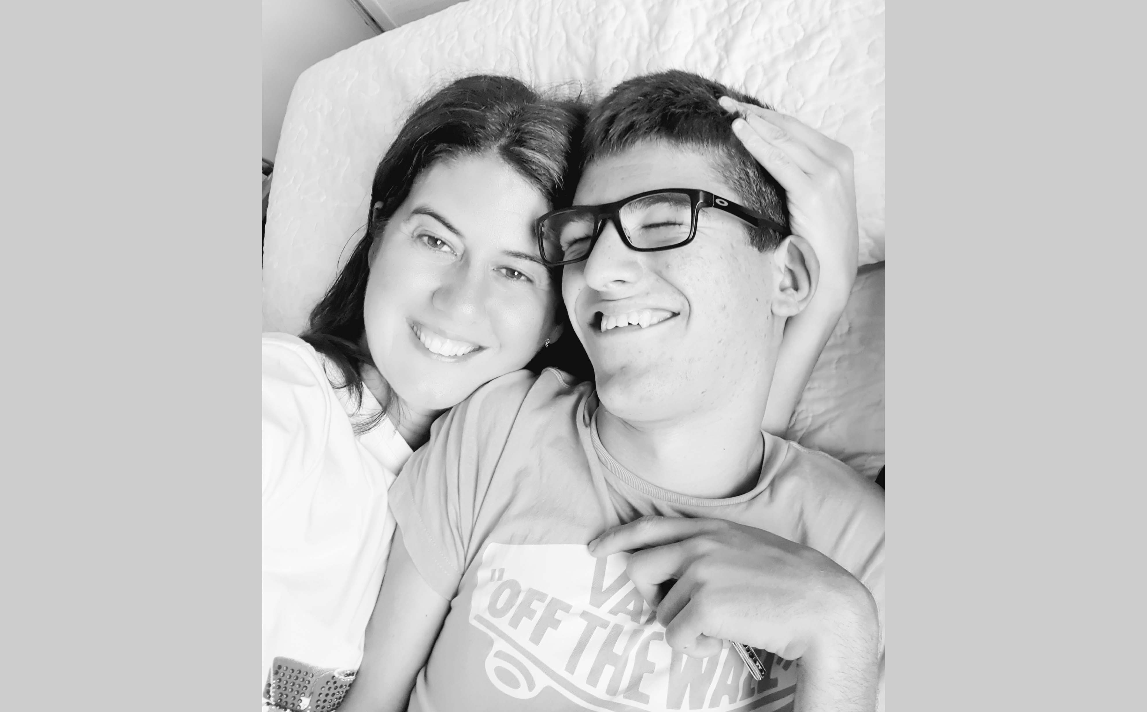 Laura, junt amb el seu fill Ángel