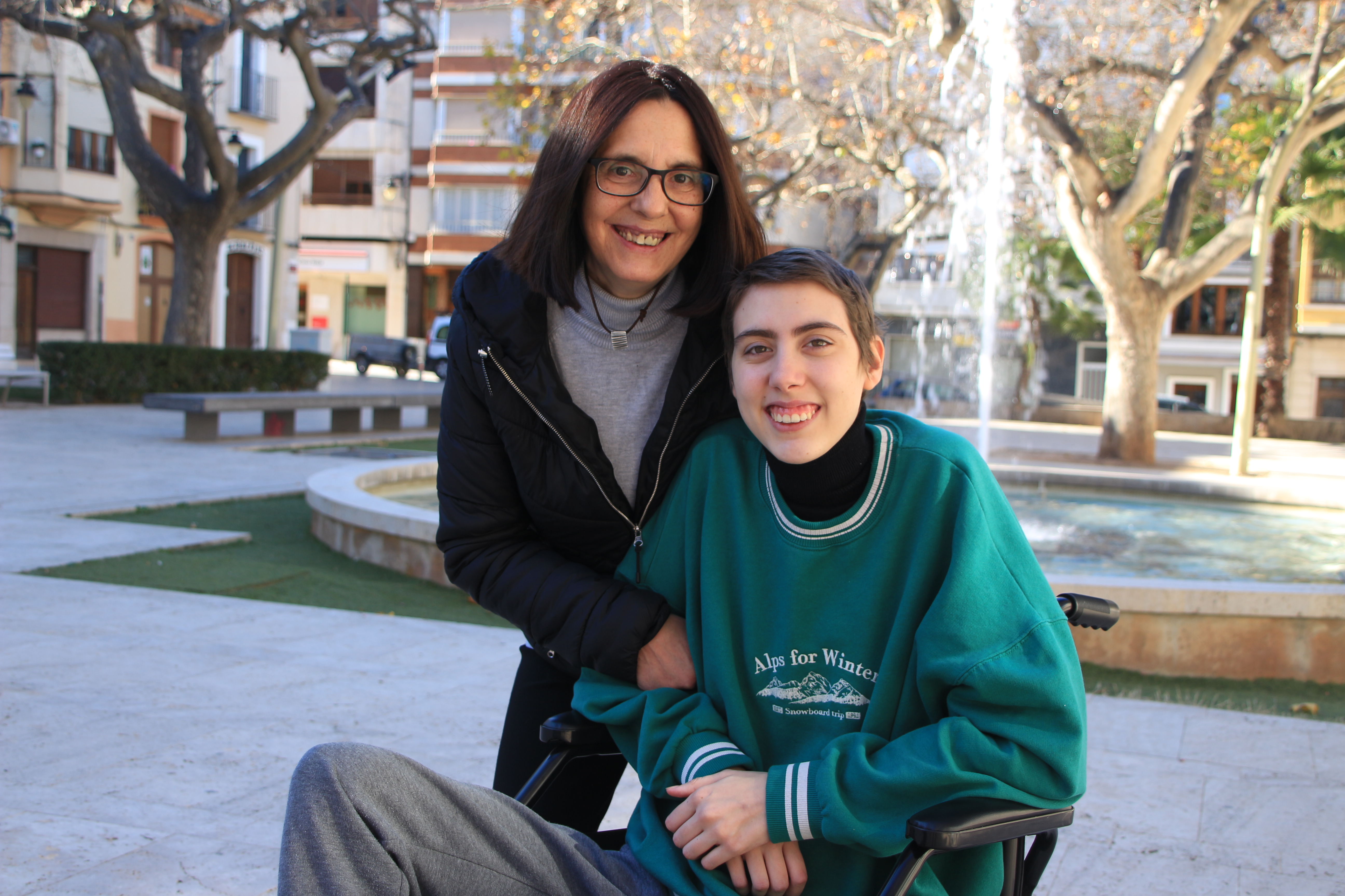 Alejandra Bataller, amb sa mare, Fani Gandía