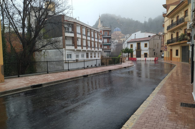La Diputación finaliza el tramo de carretera que se hundió en Moixent 