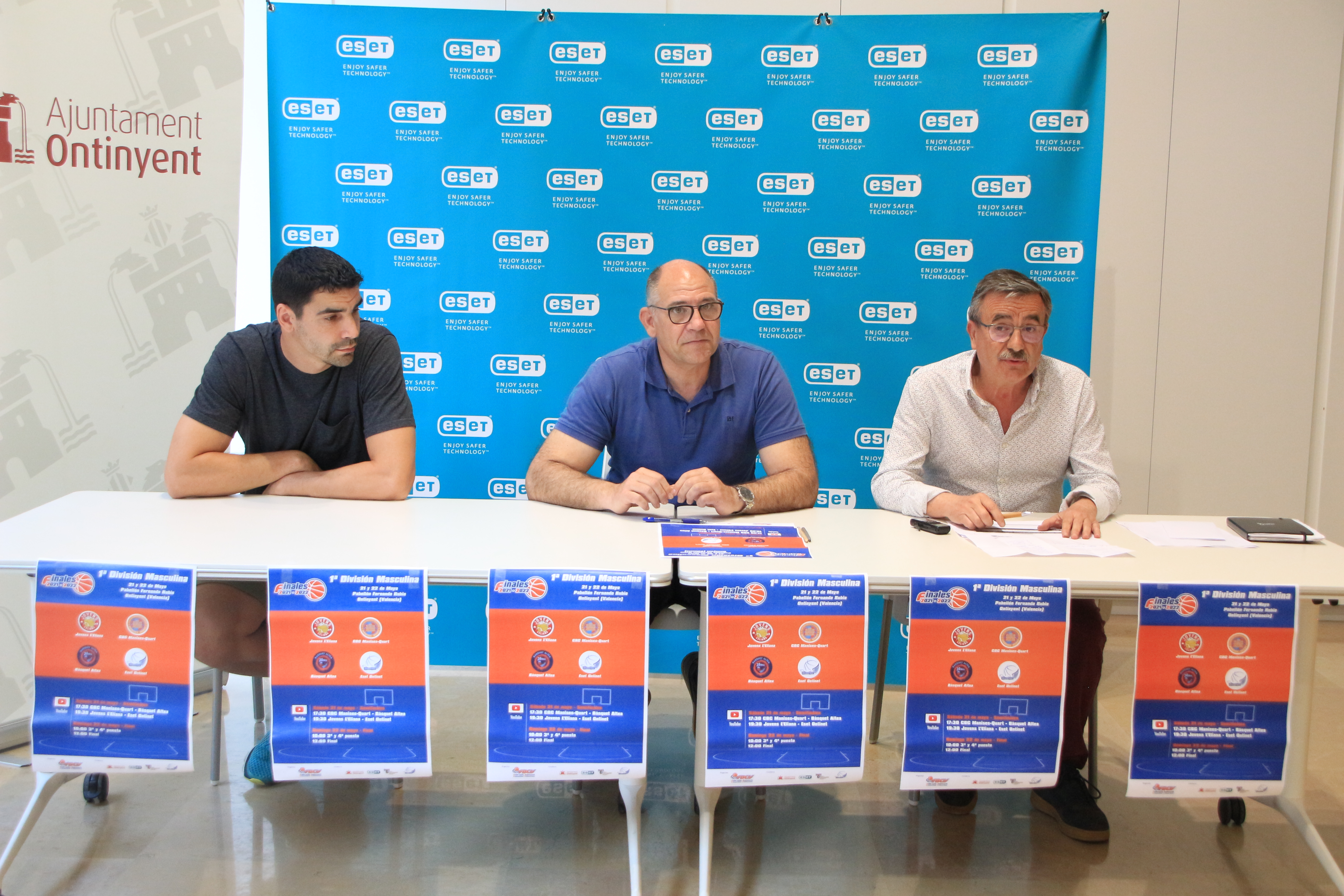 Saúl Blanco, Elu Mancebo y J.A. Calabuig Oviedo