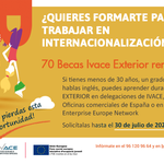 L'IVACE convoca 70 beques remunerades d'especialització en Internacionalització