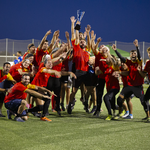 Eduardo Cebrián y Sheila Bataller, campeones de la Nations Cup de "quadball"