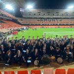 L'Agrupació Musical Ontinyent, a Mestalla