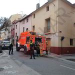 Incendi al carrer Sant Pasqual d'Ontinyent