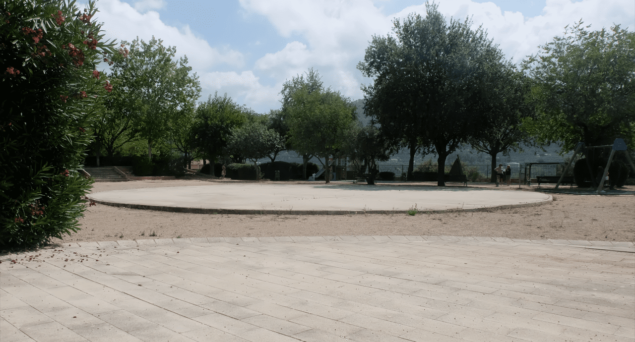 Foto actual del parque de la Deerrota, Bocairent