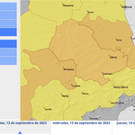 AEMET activa l'alerta per pluges i tempestes per a esta vesprada