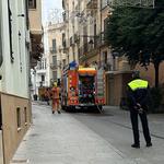 Fuita de gas en ple carrer Major d'Ontinyent