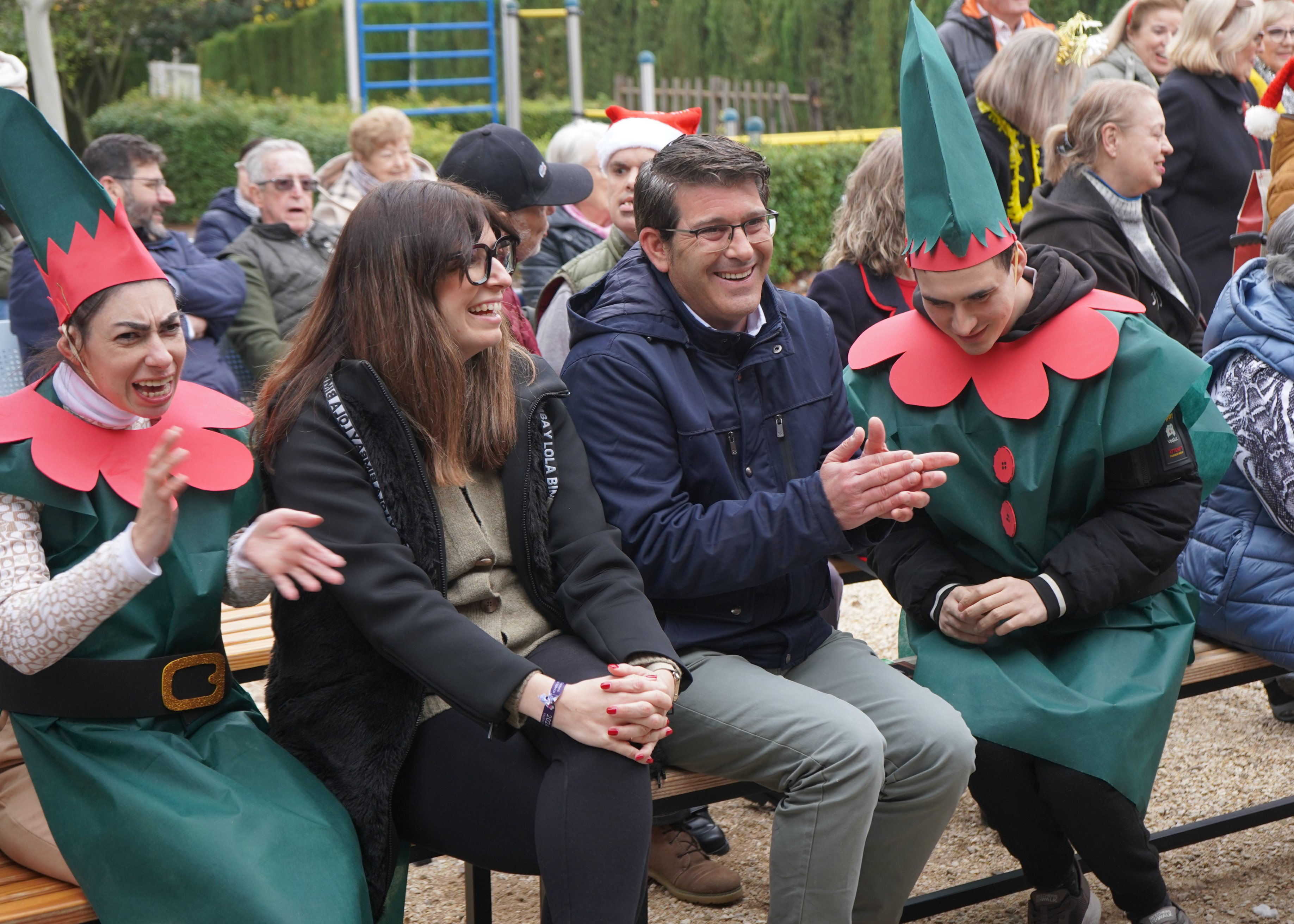 Paula Soler i Jorge Rodríguez amb usuaris