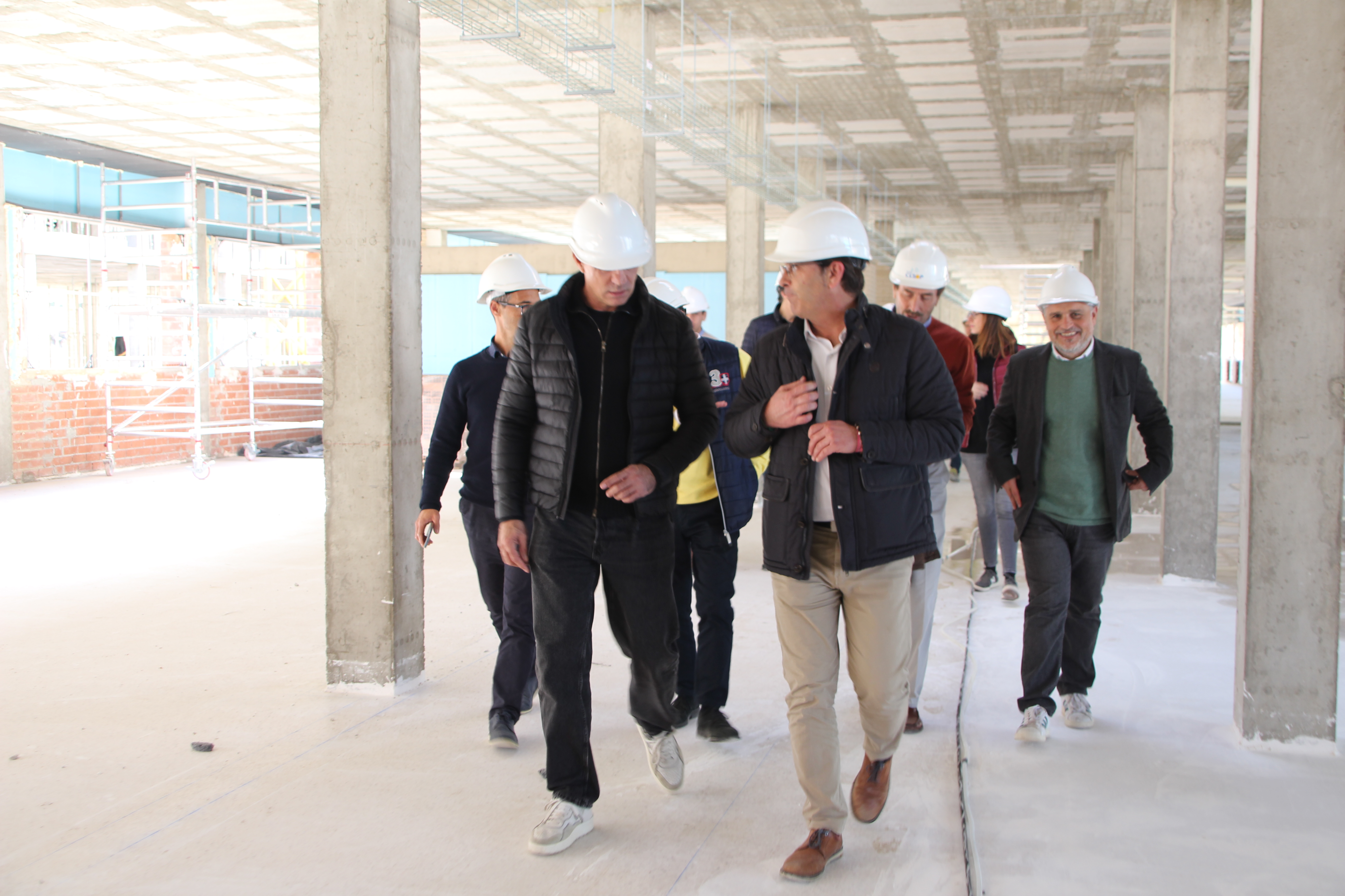 Visita a les obres del nou IES l'Estació, Ontinyent