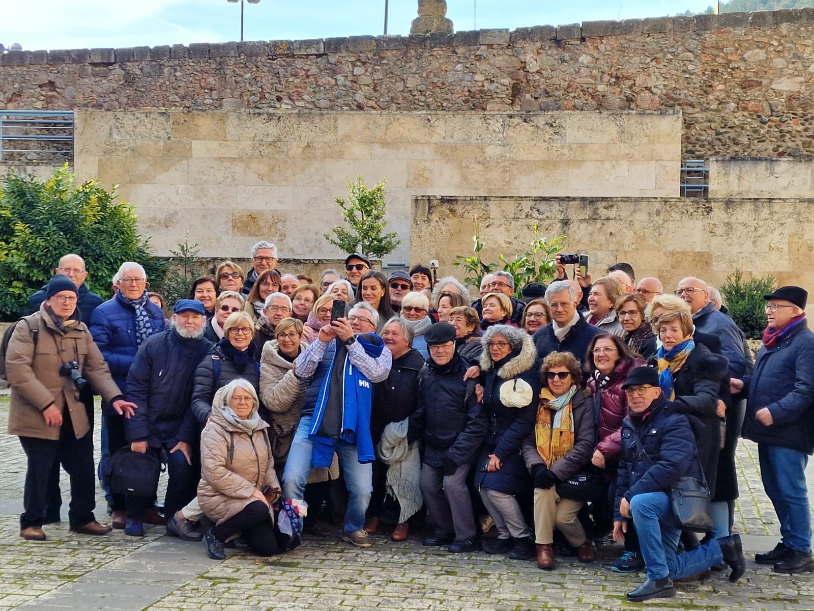 Ontinyentins con la reina Letizia