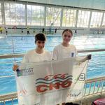 Julia Soriano y Asier Gramage, en el Campeonato autonómico de invierno