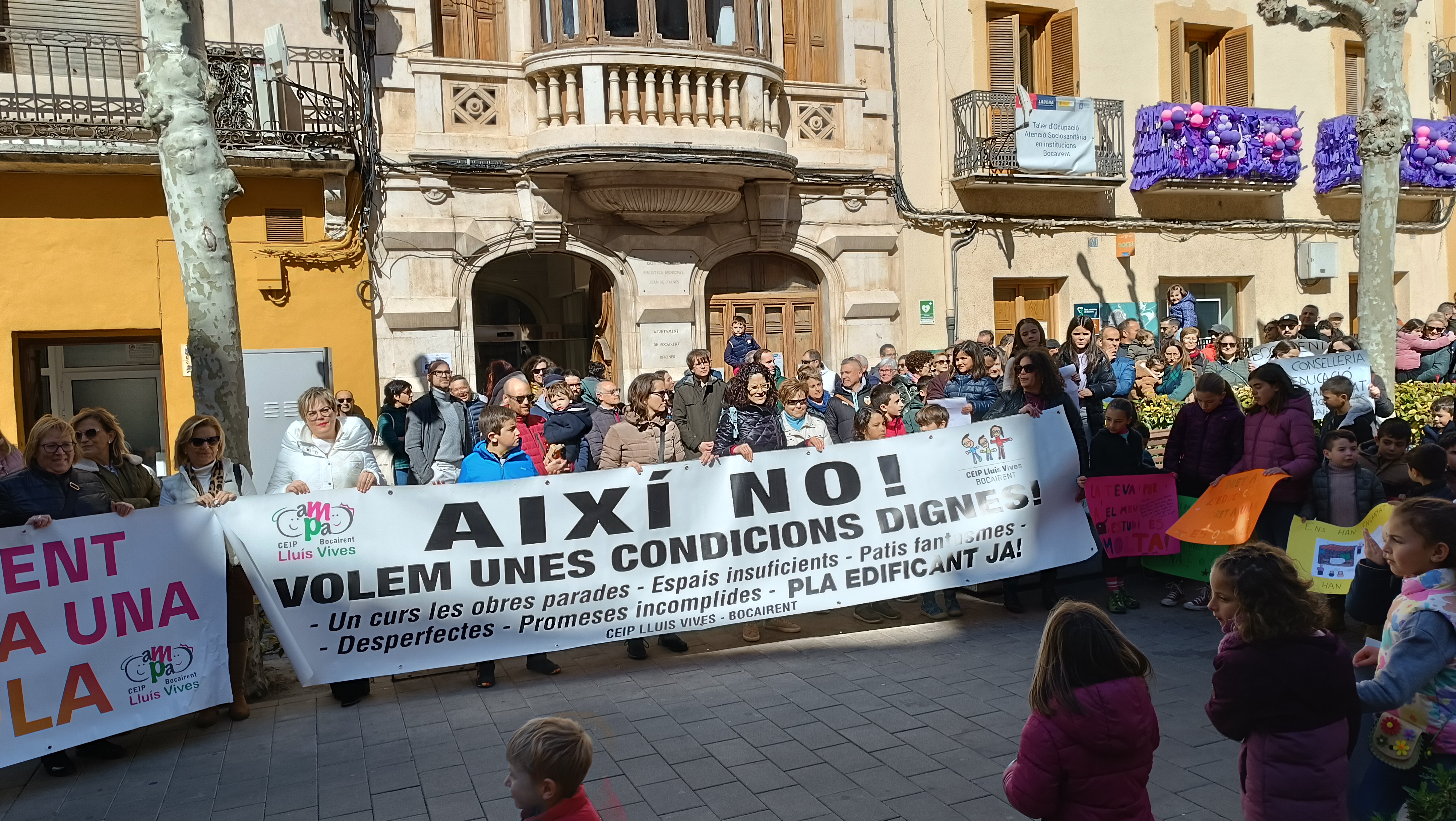 Manifestación en Bocairent
